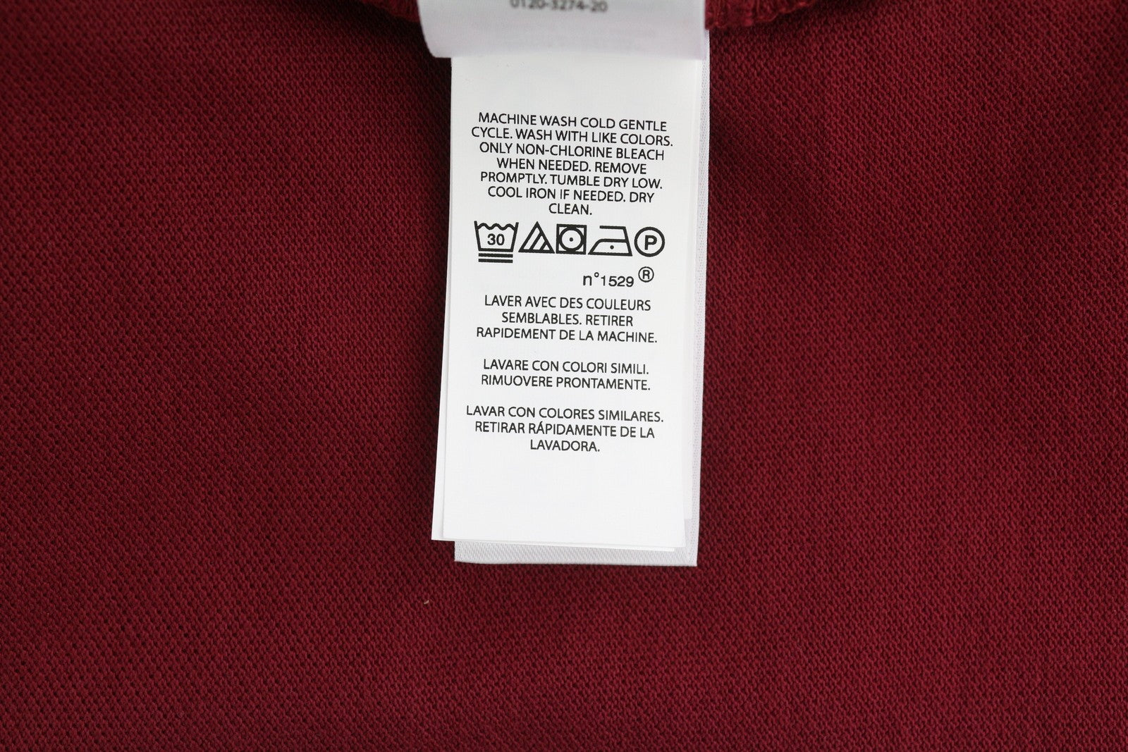 RALPH LAUREN Slim Fit Men's T-Shirt L Burgundy Polo Logo Short Sleeve