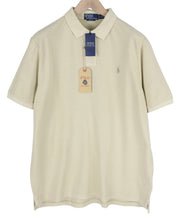 RALPH LAUREN Classic Fit Men's T-Shirt XL Beige Polo Short Sleeve RRP185