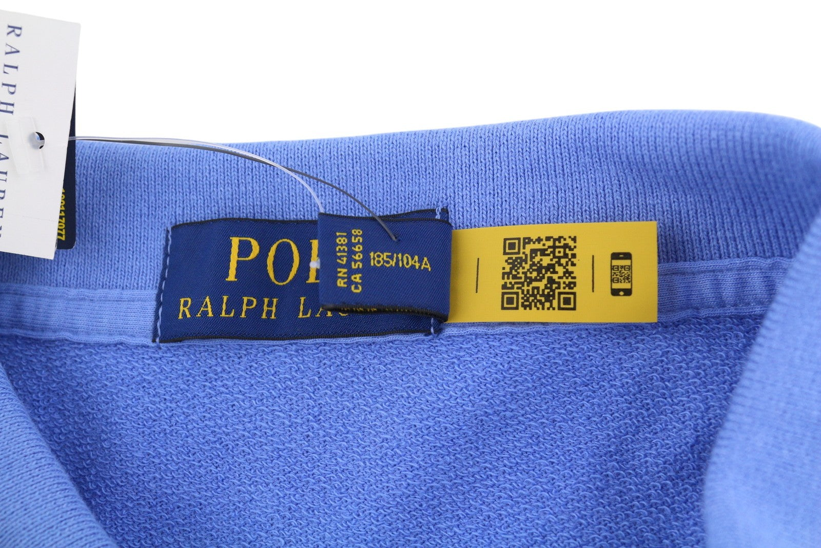 RALPH LAUREN Men's T-Shirt XL Blue Stretch Polo Short Sleeve