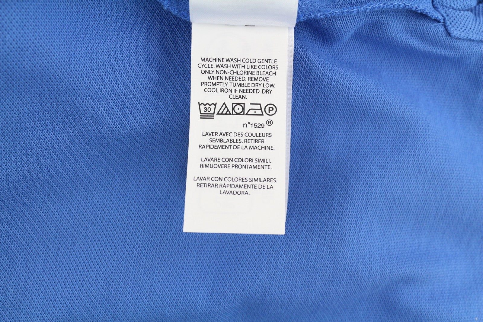 RALPH LAUREN Classic Fit Men's T-Shirt L Blue Stretch Polo Short Sleeve