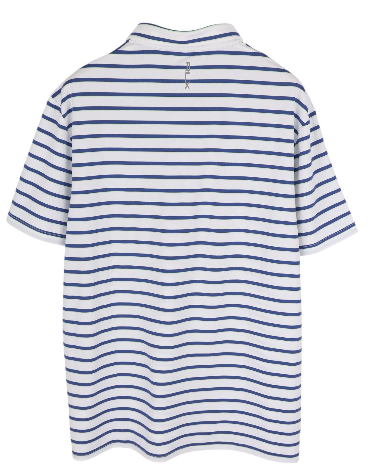 RLX RALPH LAUREN Golf Men's Polo XL White Stripe Short Sleeve Wicking