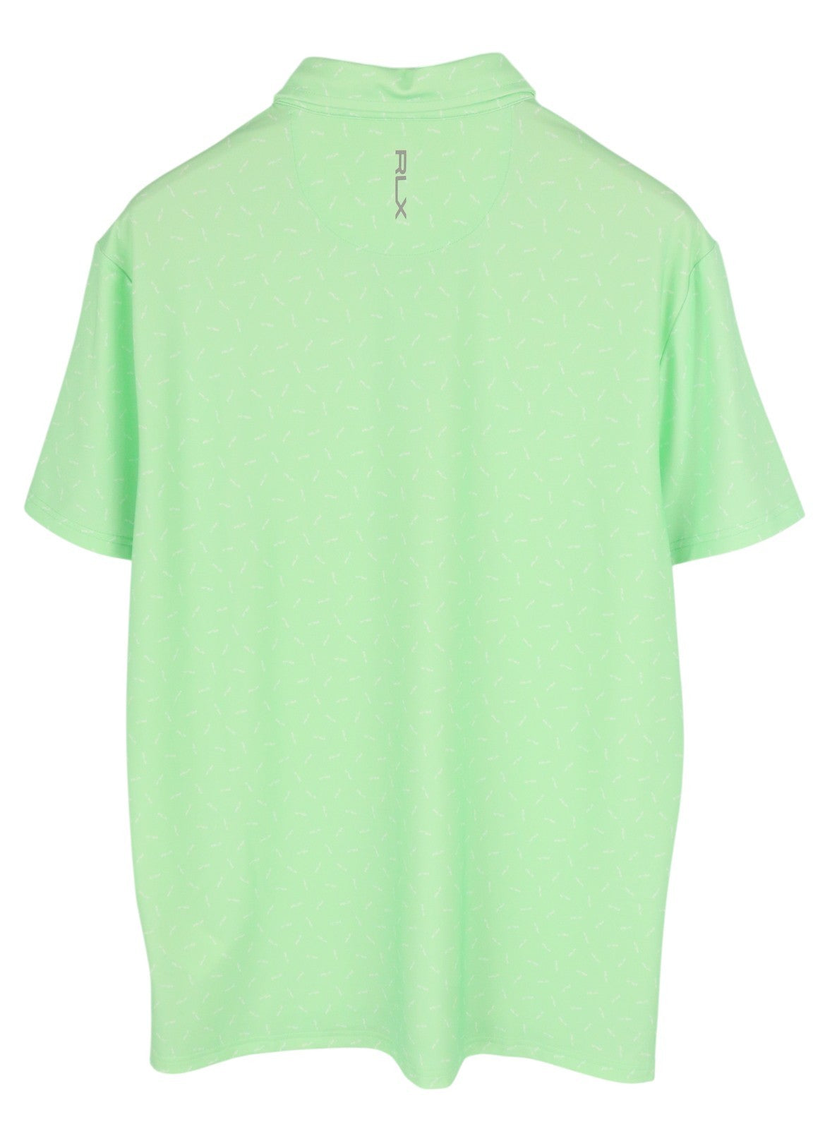 RLX RALPH LAUREN Golf Men's Shirt L Green Patterned Wicking Logo