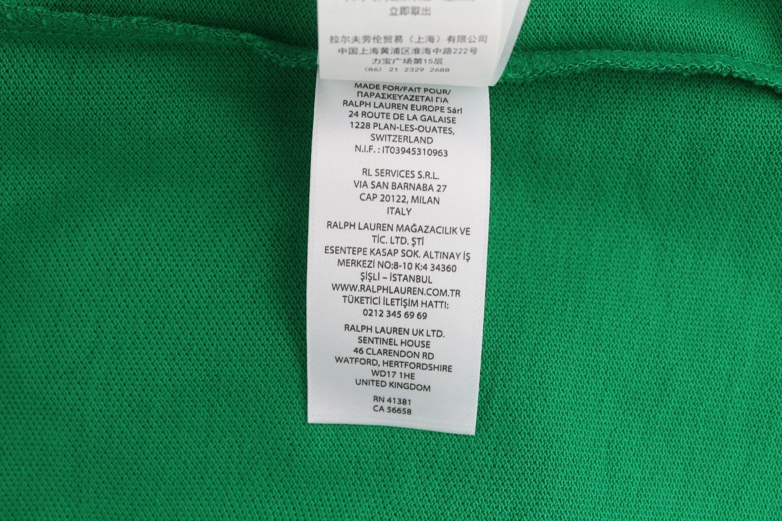 RALPH LAUREN Men's Polo M Green Custom Slim Fit Short Sleeve