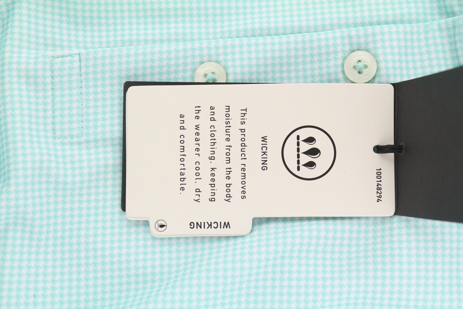 RLX RALPH LAUREN Golf Men's Polo 2XL Blue Houndstooth Wicking