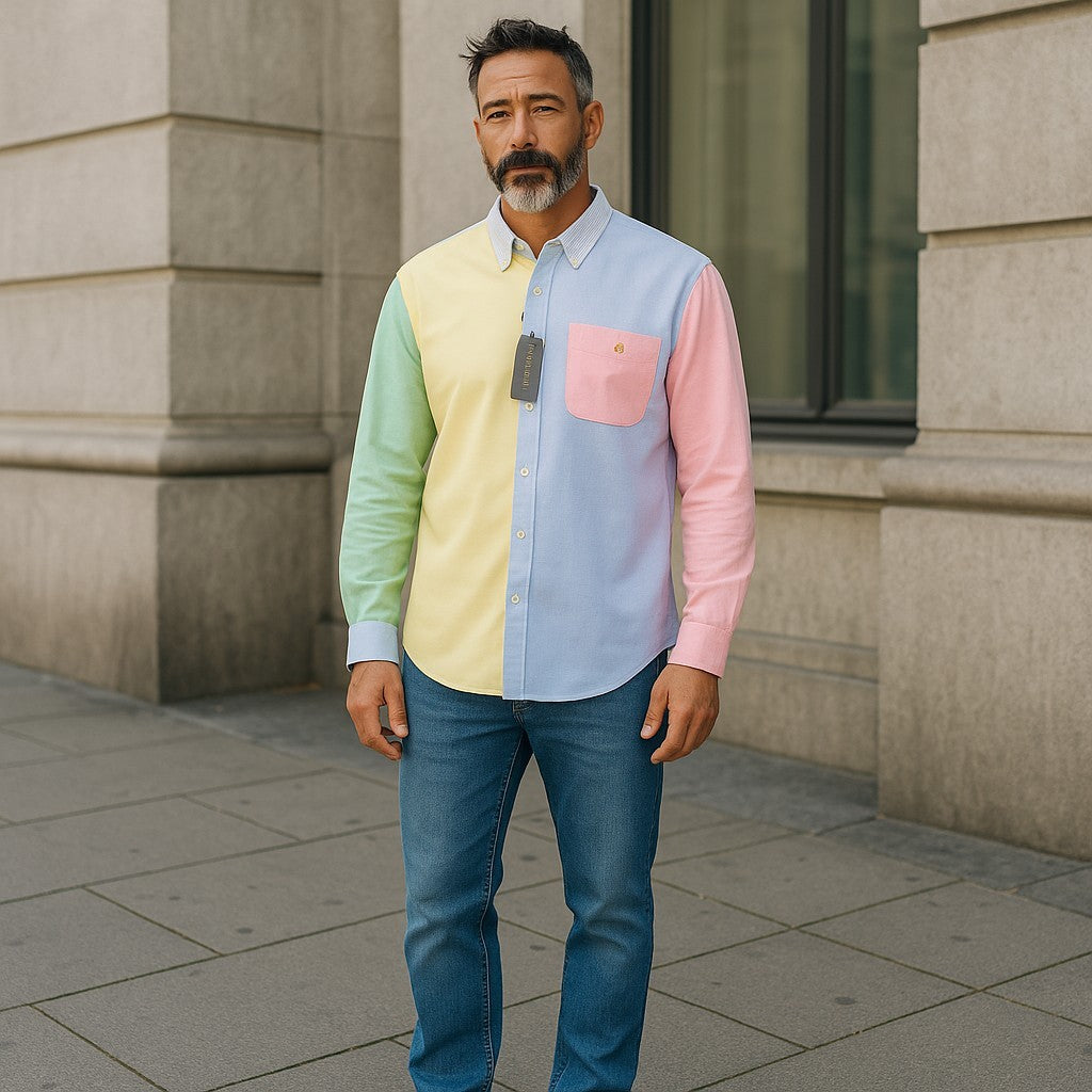 RALPH LAUREN Men's Shirt S Multicolour Oxford Button Up RRP200