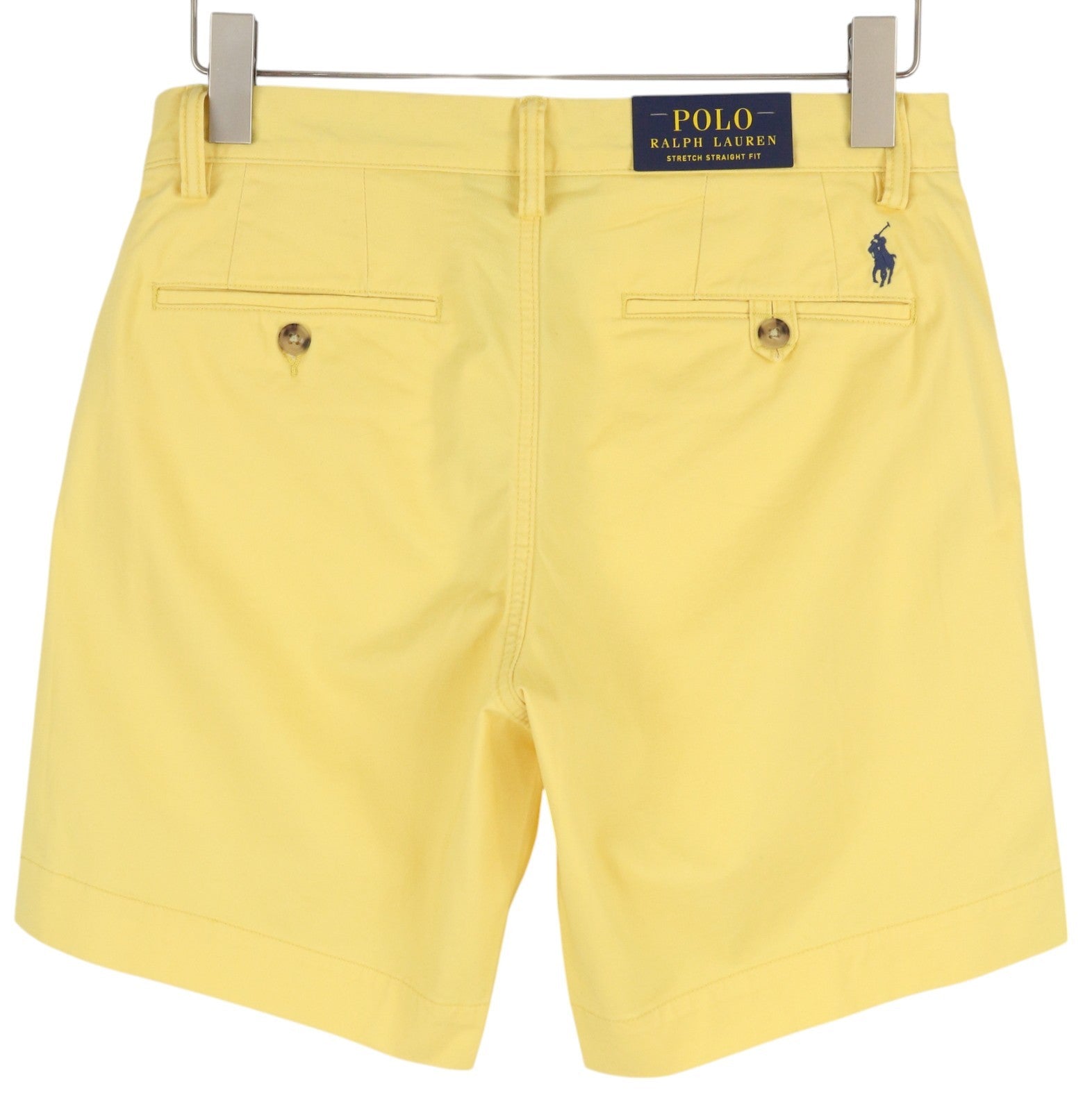 RALPH LAUREN Men's Shorts W29 Yellow Bedford Stretch Chino RRP196