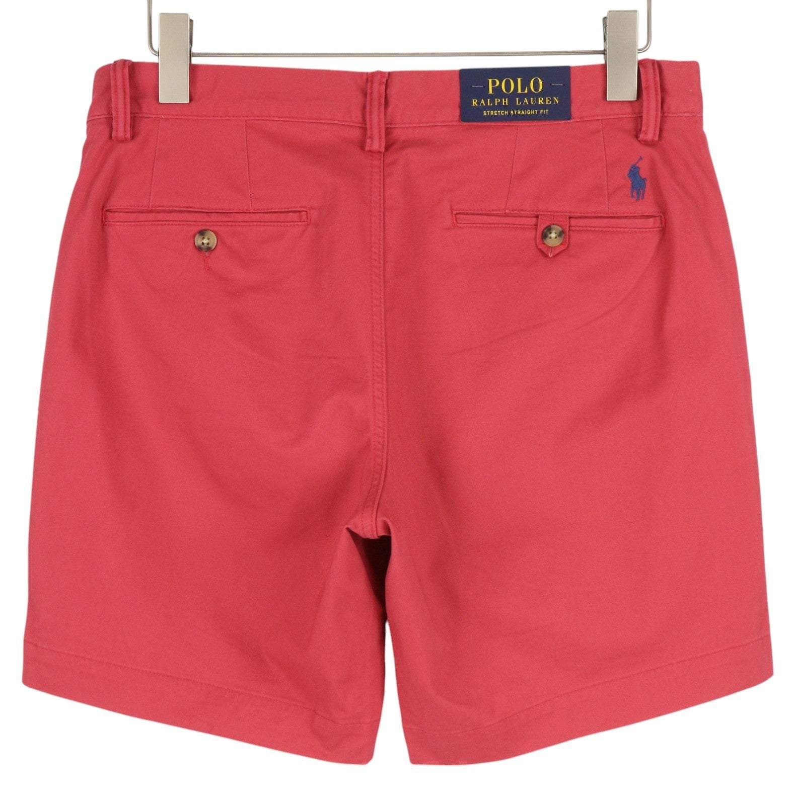 RALPH LAUREN Men's Shorts W32 Red Bedford Stretch Chino RRP150