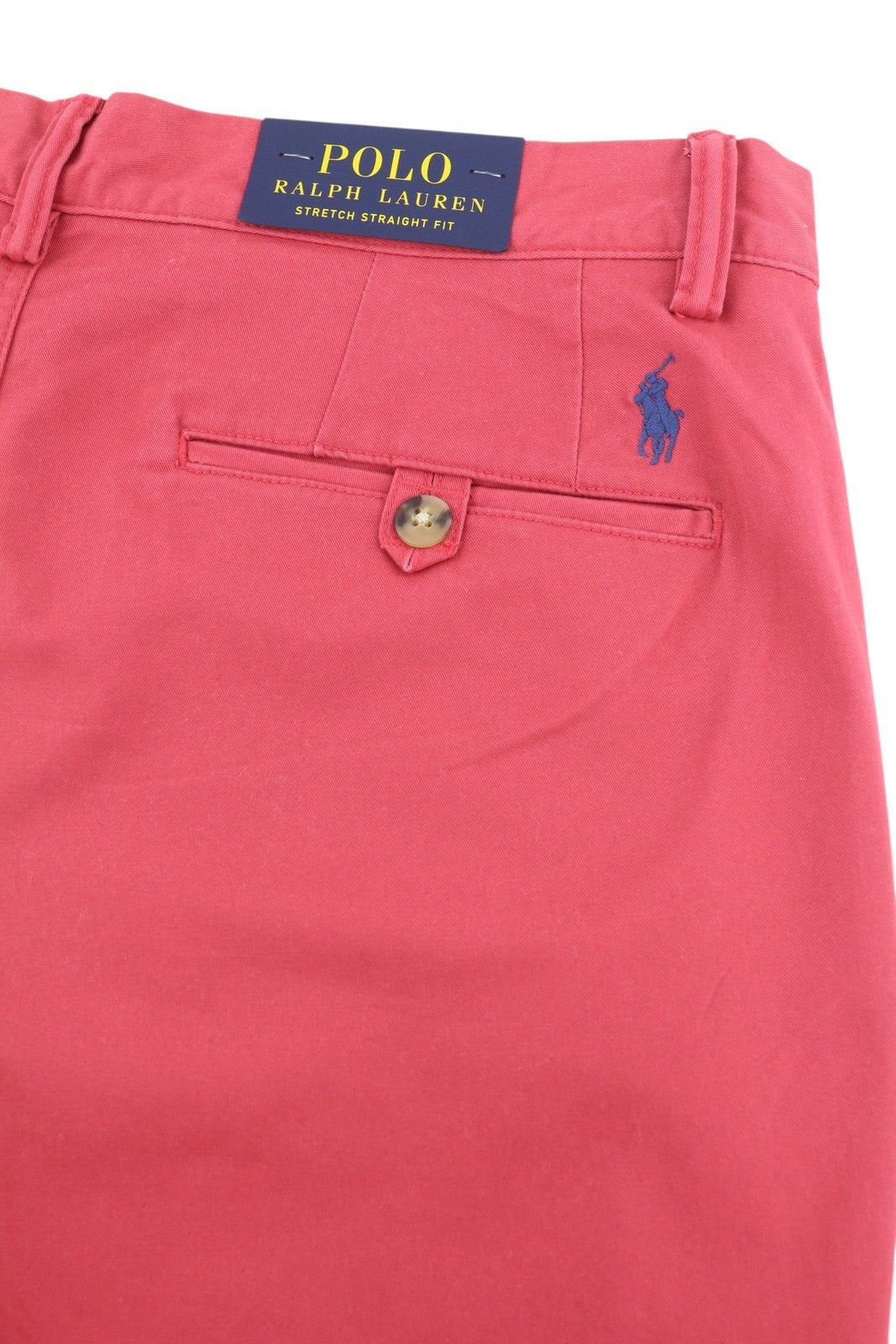 RALPH LAUREN Men's Shorts W32 Red Bedford Stretch Chino RRP150