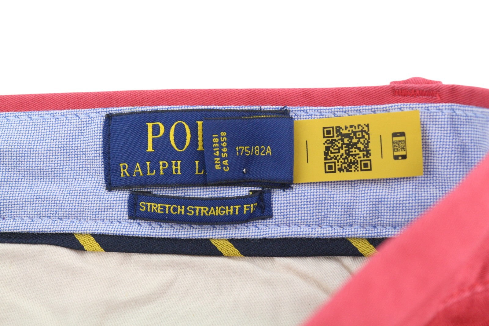 RALPH LAUREN Men's Shorts W32 Red Bedford Stretch Chino RRP150