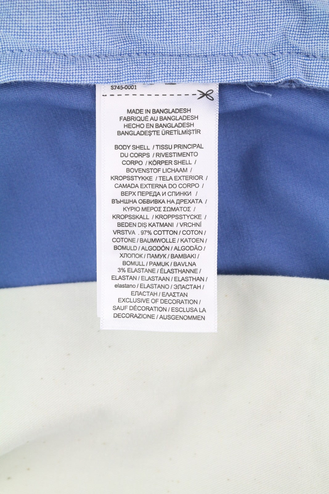 RALPH LAUREN Men's Shorts W34 Blue Stretch Chino Zip Fly RRP160