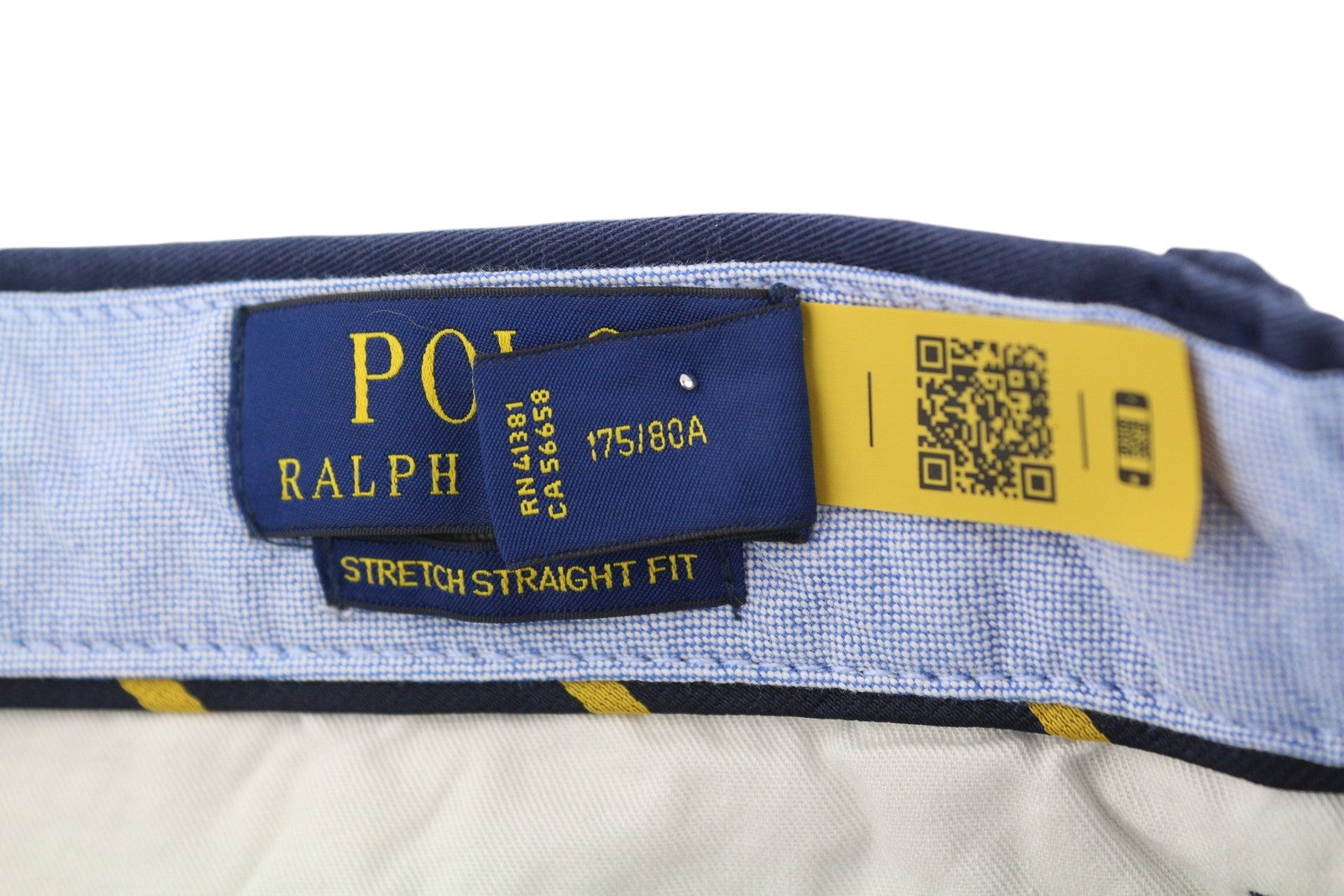 RALPH LAUREN Men's Shorts W31 Navy Stretch Chino Embroidered
