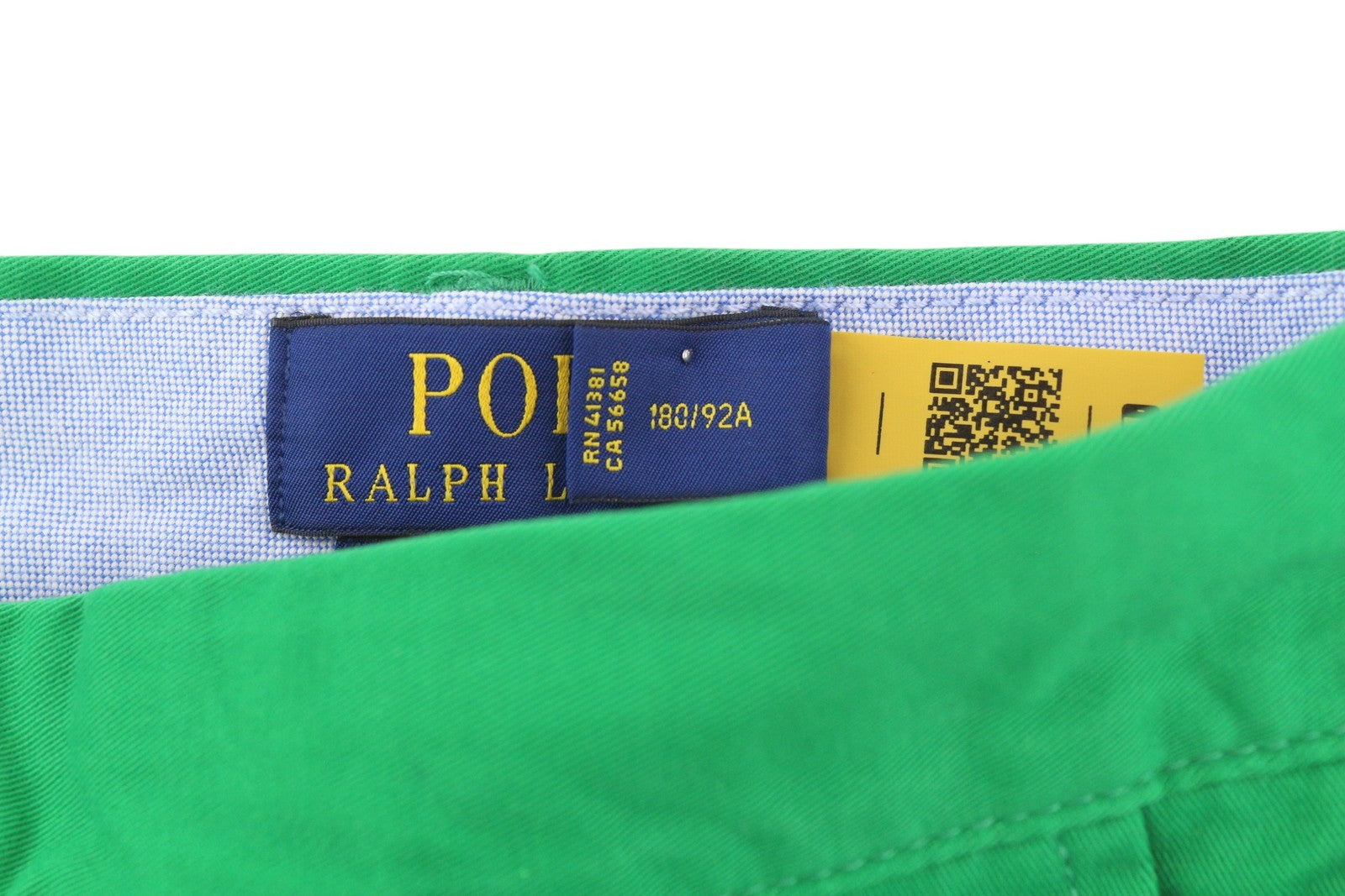 RALPH LAUREN Men's Shorts W36 Green Stretch Chino Zip Fly RRP180