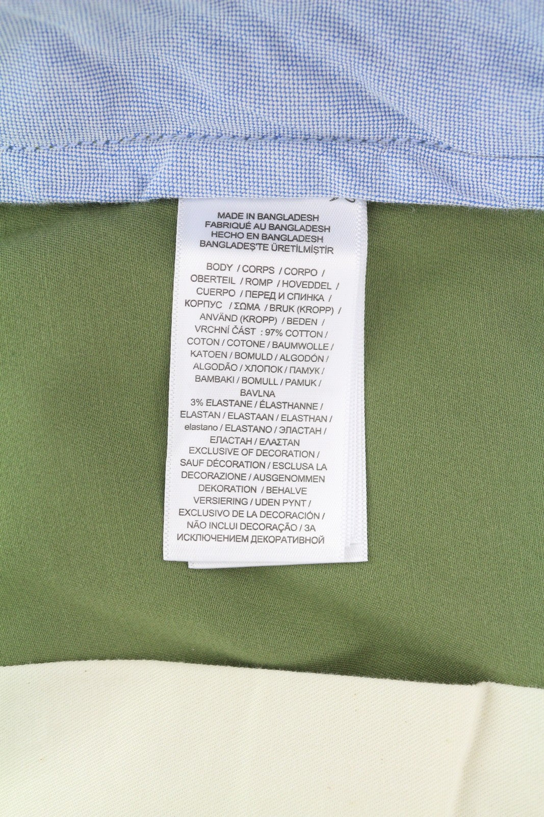 RALPH LAUREN Men's Shorts W36 Olive Green Classic Chino Zip