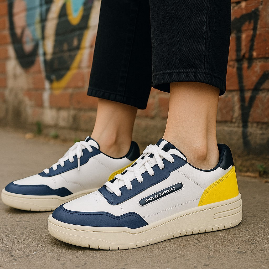 RALPH LAUREN SPORT Men's Sneakers EU45 PS300 Leather Trainer