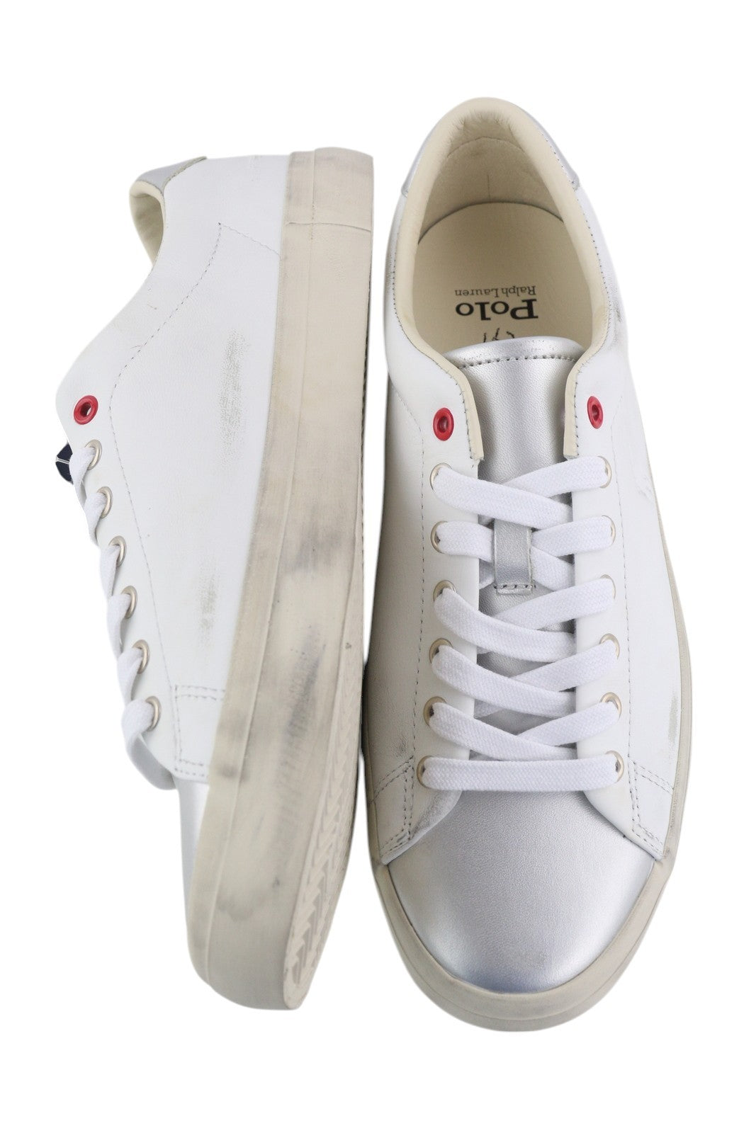 RALPH LAUREN Men's Sneakers EU42 Longwood Leather Trainer