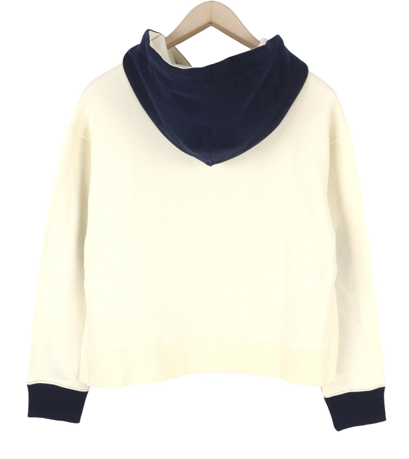 GANT Color Block Women Hoodie S Evening Blue Oversized Kangaroo Pocket Pull On