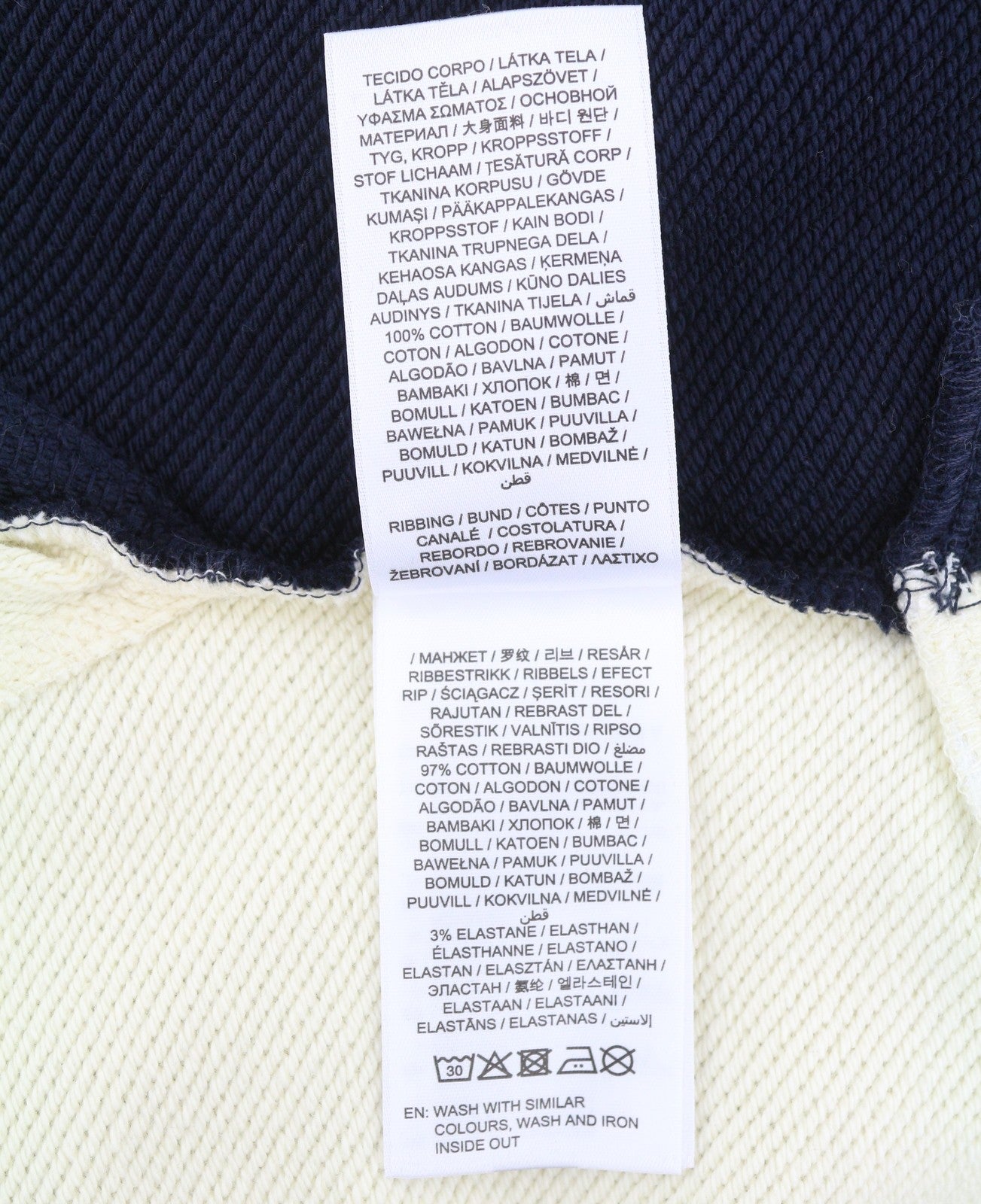 GANT Color Block Women Hoodie S Evening Blue Oversized Kangaroo Pocket Pull On