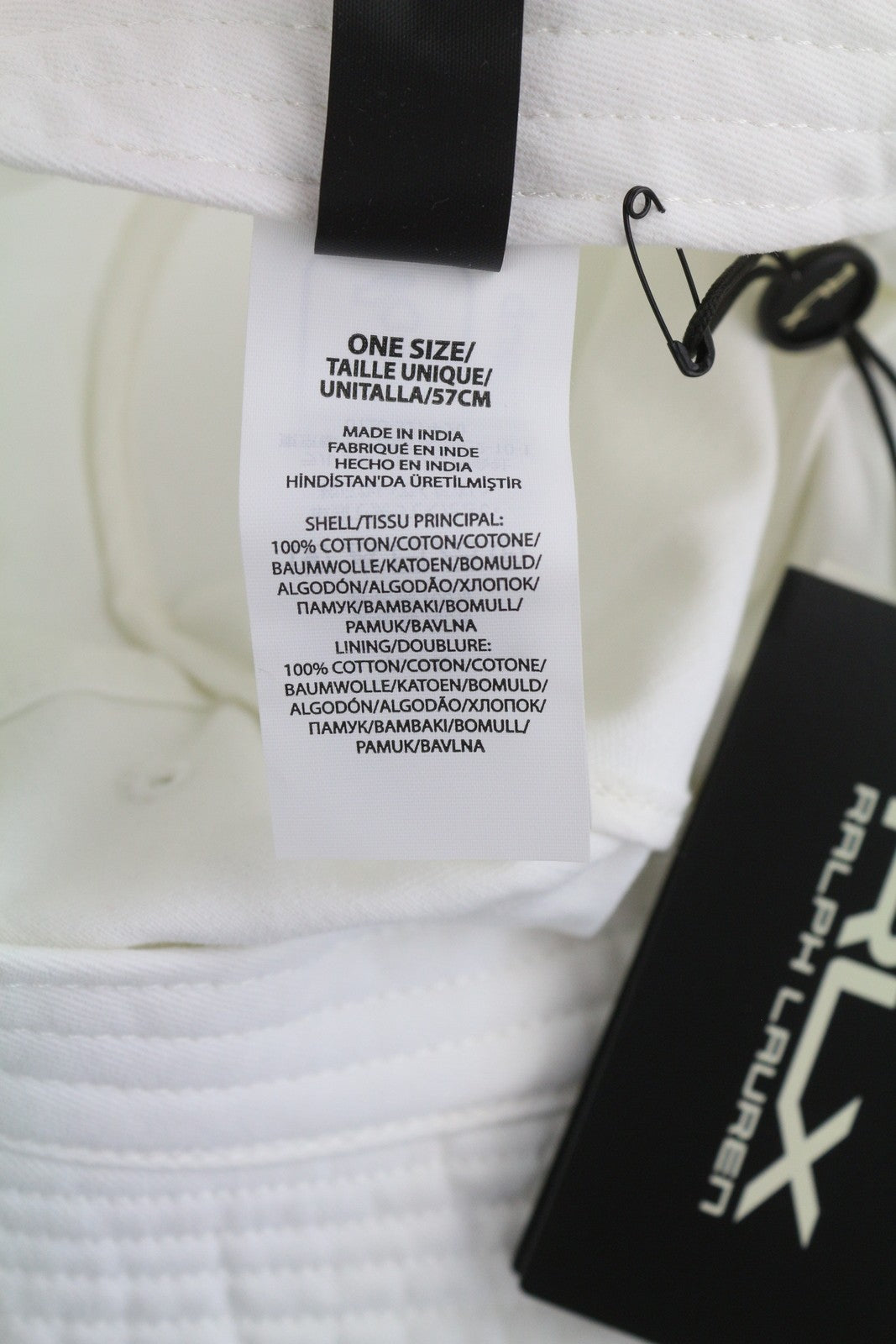 RLX RALPH LAUREN Golf Women Cap 57 CM White Patch Logo Bucket Hat Casual