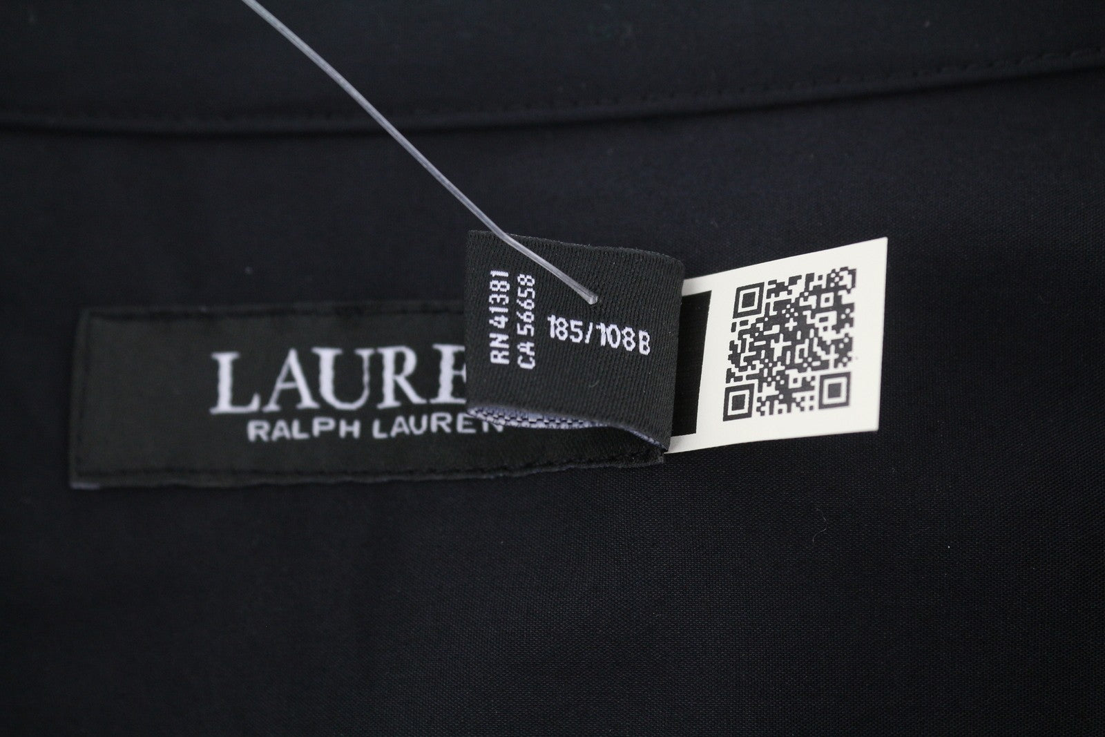 LAUREN RALPH LAUREN Finnbarr Women Dress 3XL Black Buttoned Short Sleeve Midi