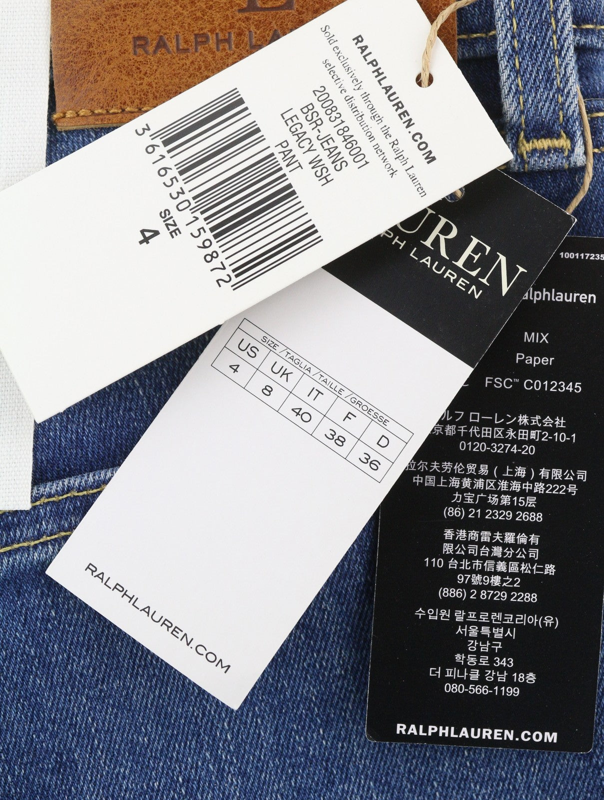 LAUREN RALPH LAUREN Legacy Women Jeans W27 High Rise Skinny Ankle Stretch