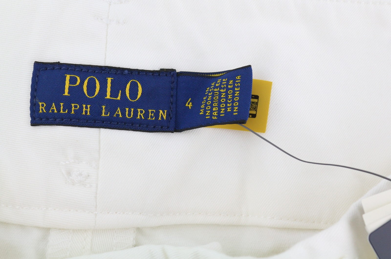 RALPH LAUREN Women Trousers W27 White High Waist Pleated Belted Turn-Up