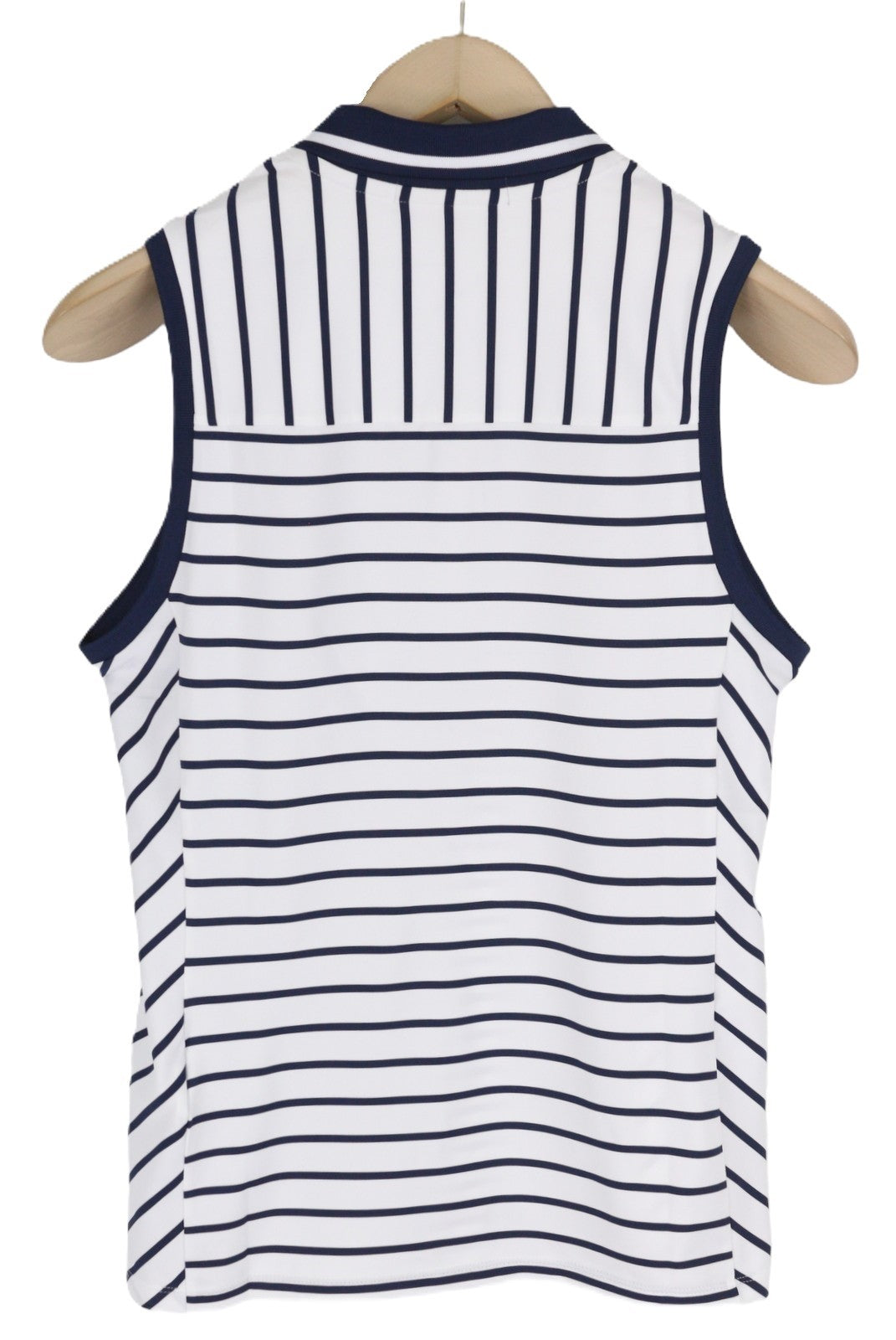 RLX RALPH LAUREN Golf Women T-Shirt S White Sleeveless Polo Neck Tailored