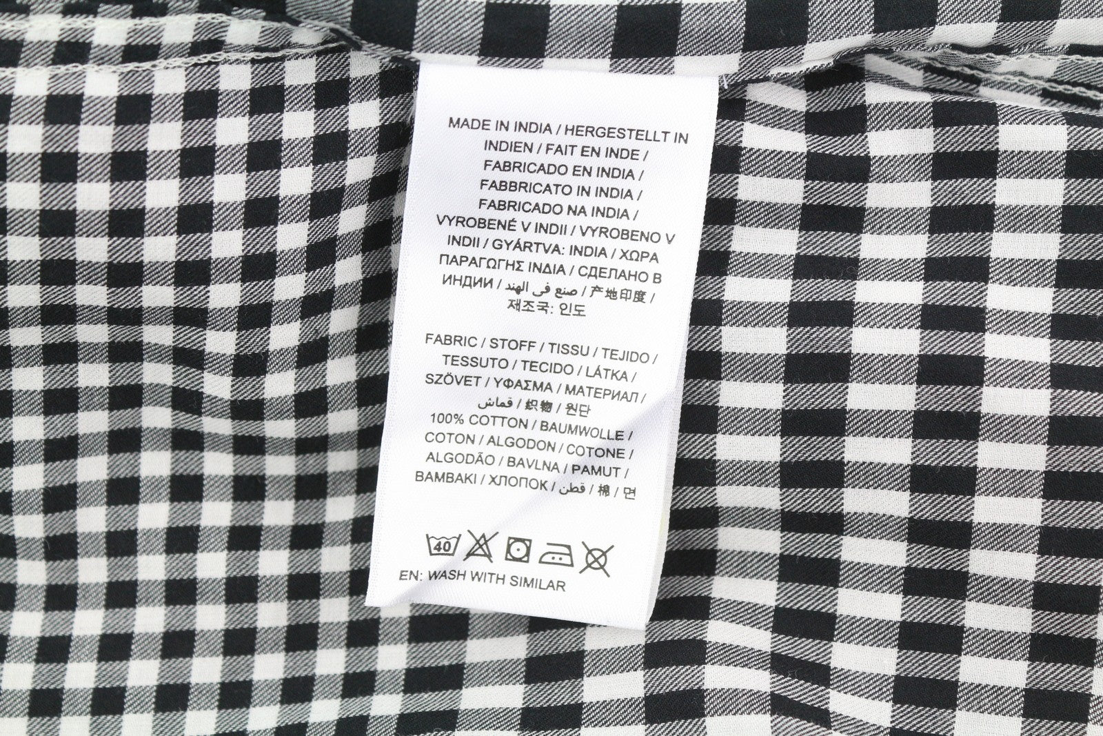 GANT Houndstooth Relaxed Women Shirt EU34 Thin Flannel Spread Neck Button-Up