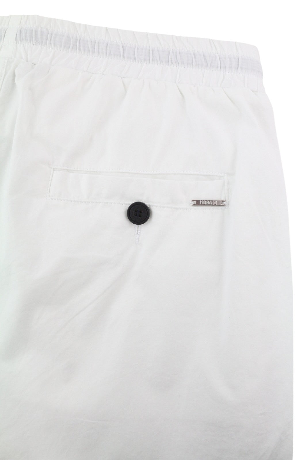 ANTONY MORATO Men Shorts W30 White Drawstring Waist Turn-Up Pocket Casual