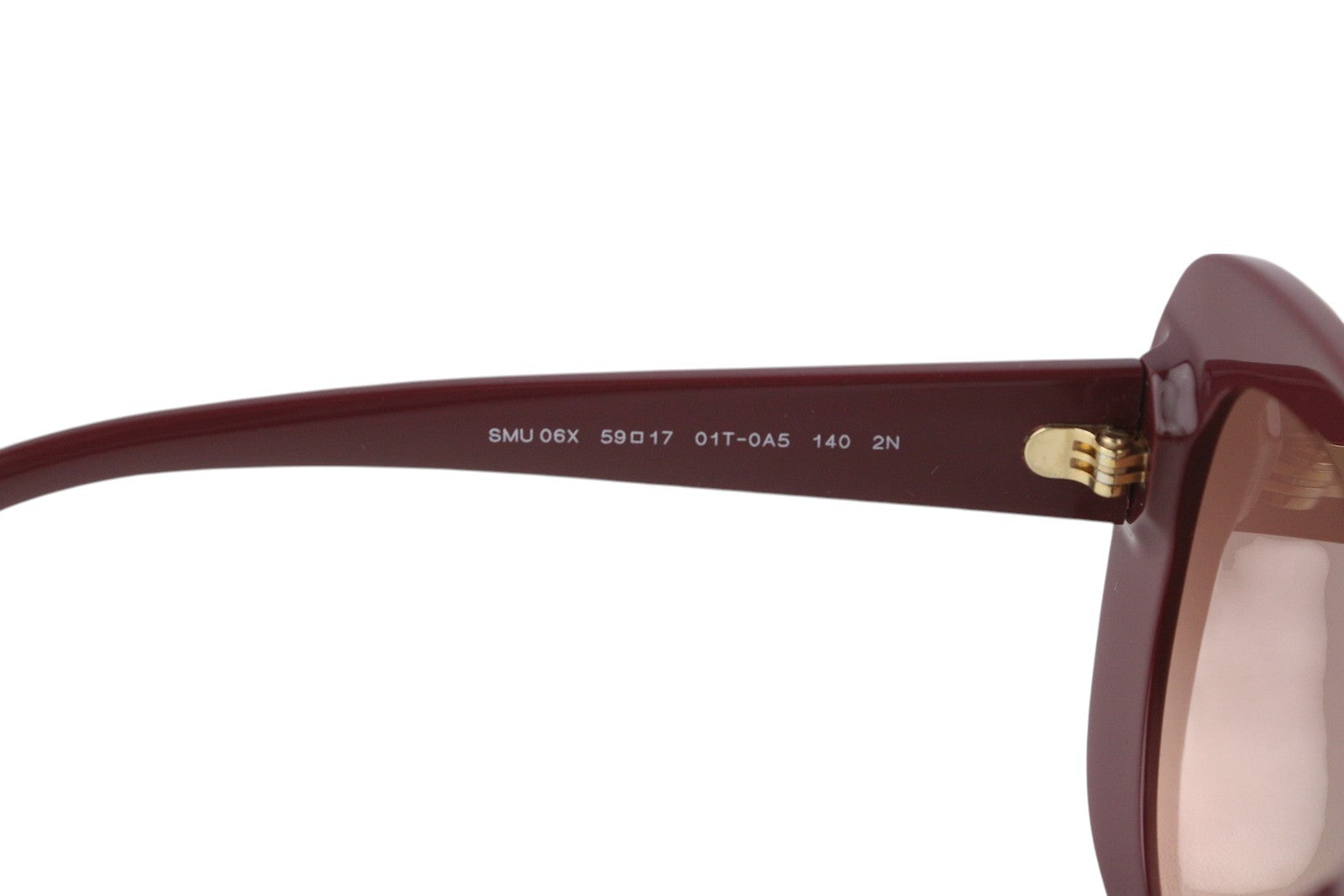 MIU MIU 06X Women's Burgundy Square Sunglasses OS Tinted Logo