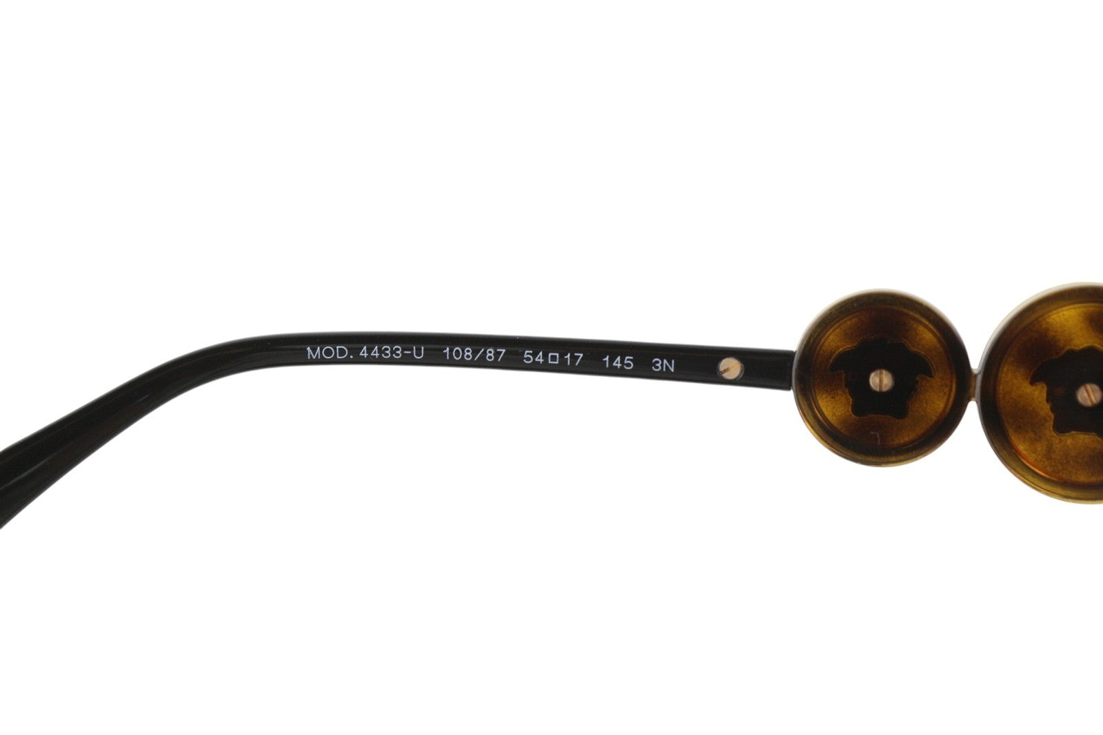 VERSACE 4433 Women's Dark Brown Cat Eye Sunglasses OS Animal Print