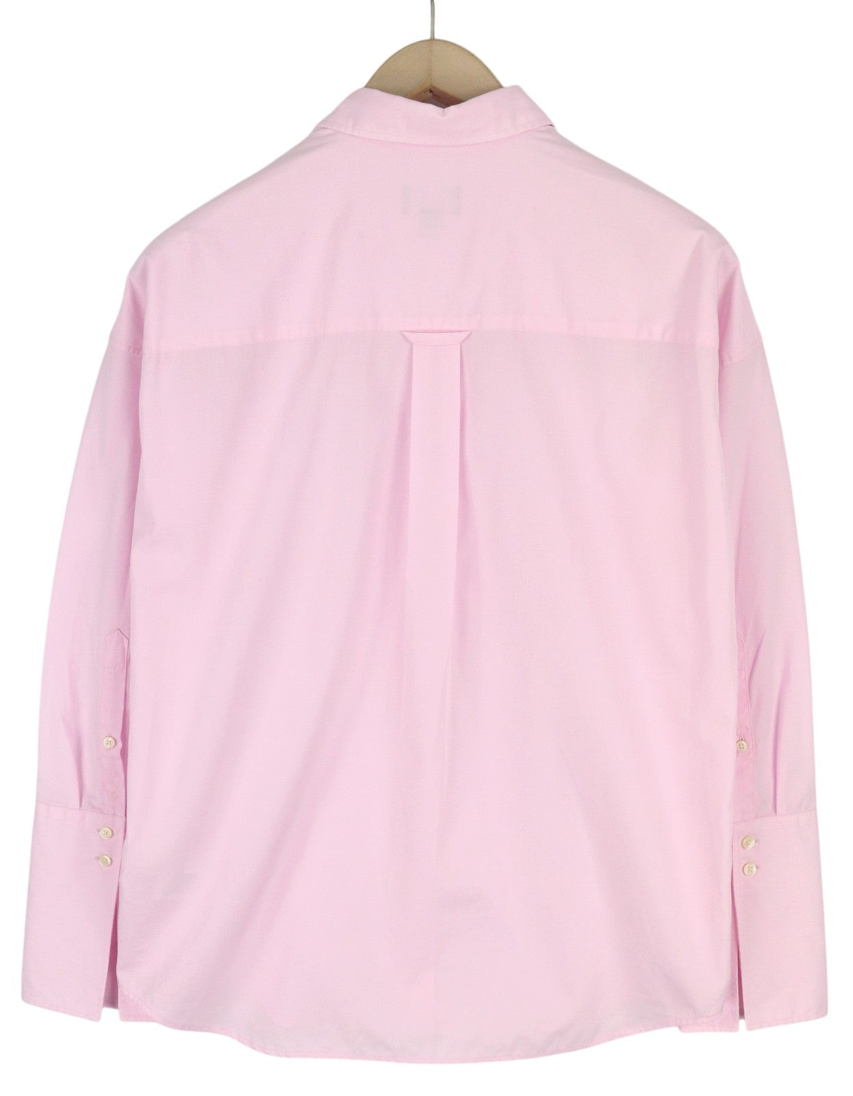GANT Oversized Women's Pink Broadcloth Shirt EU34 Cotton Button Up