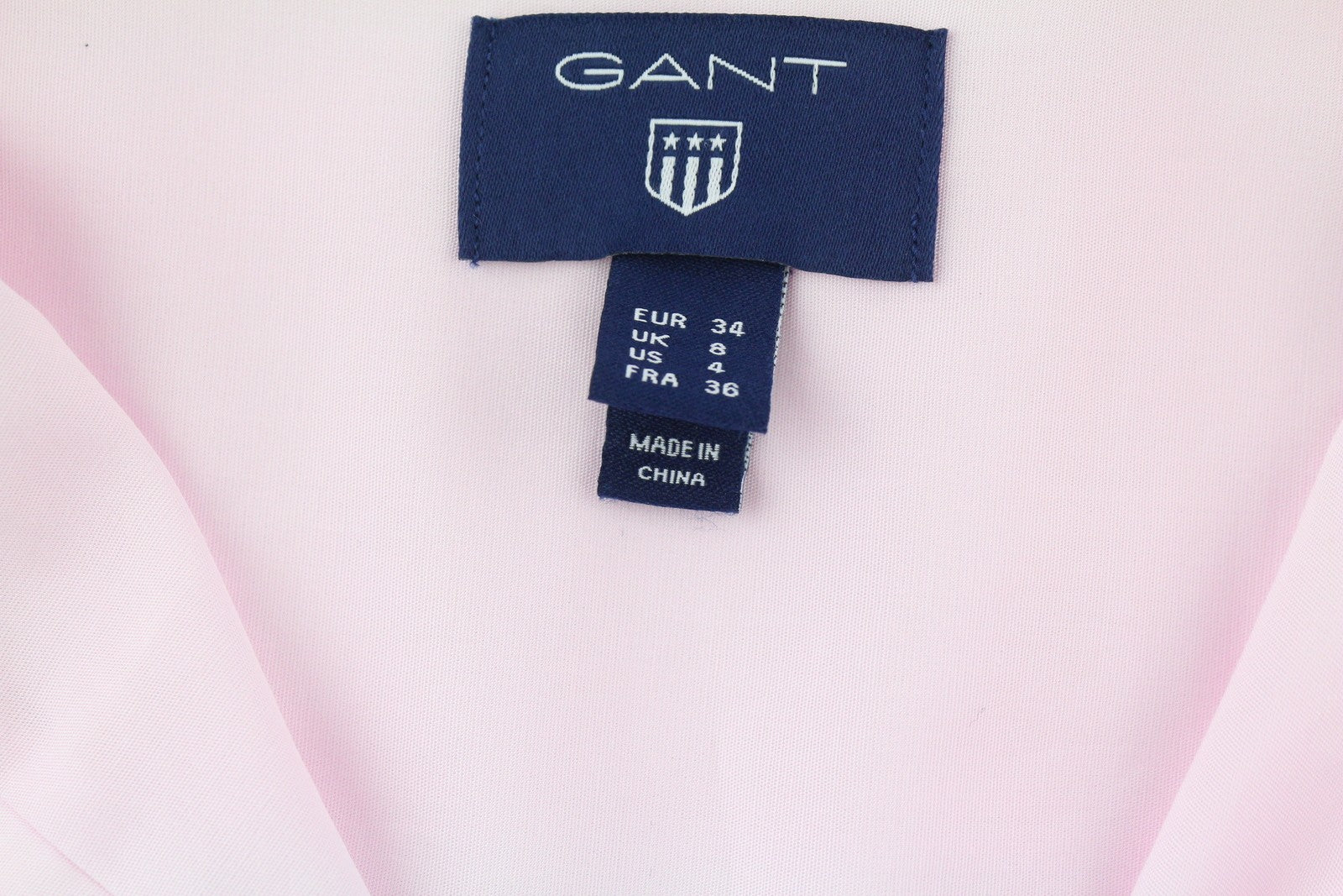 GANT Oversized Women's Pink Broadcloth Shirt EU34 Cotton Button Up