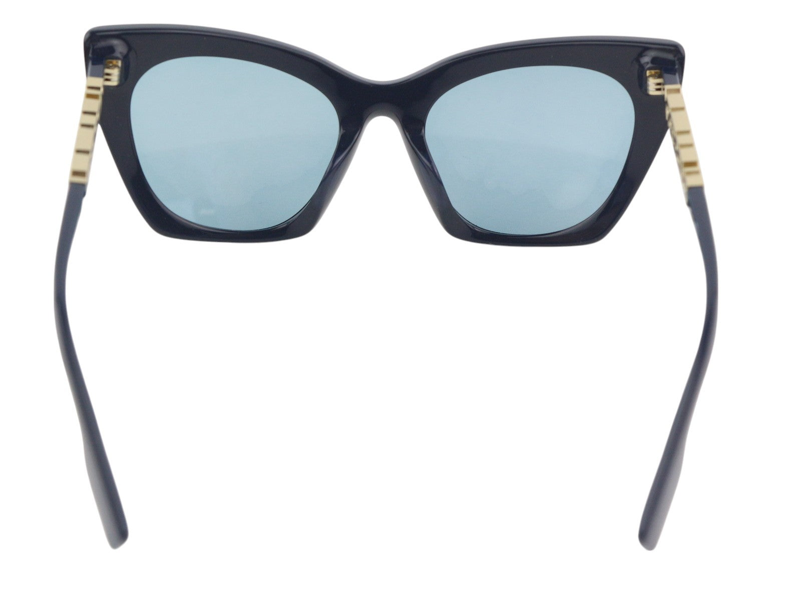 BURBERRY Marianne Women's Sunglasses Black Cat-Eye Gold Detail Tinted RRP366