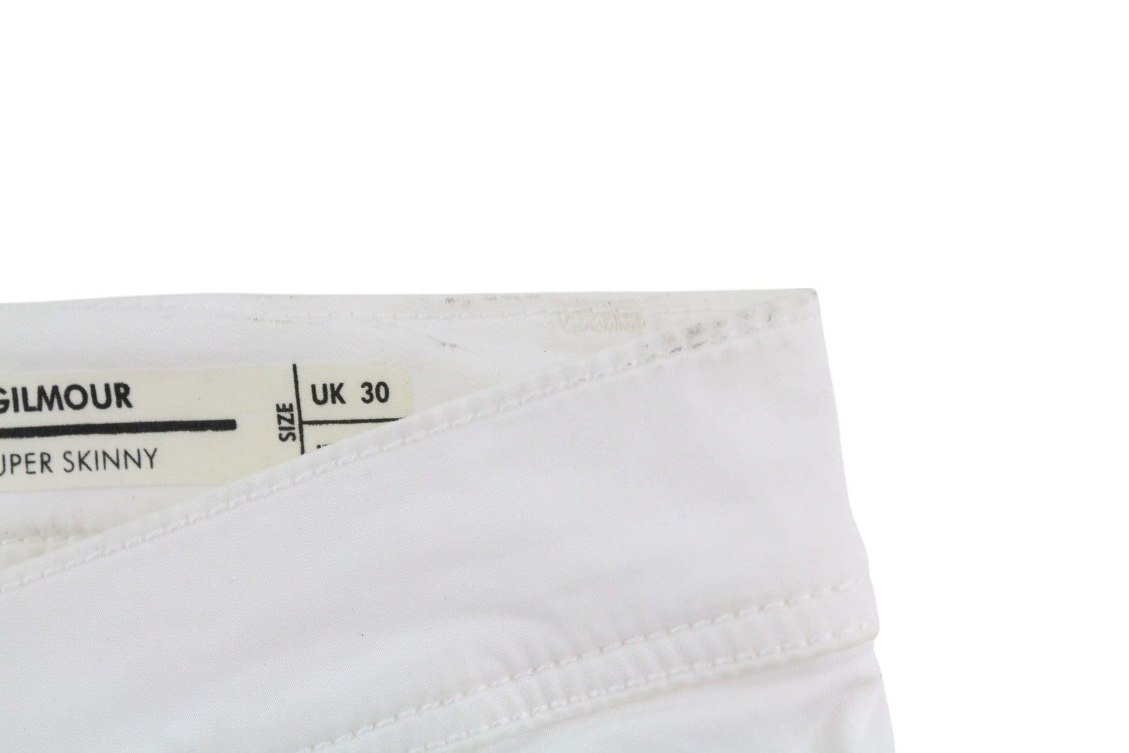 ANTONY MORATO Gilmour Men's Slim White Trousers W30 Zipper Super Skinny RRP130