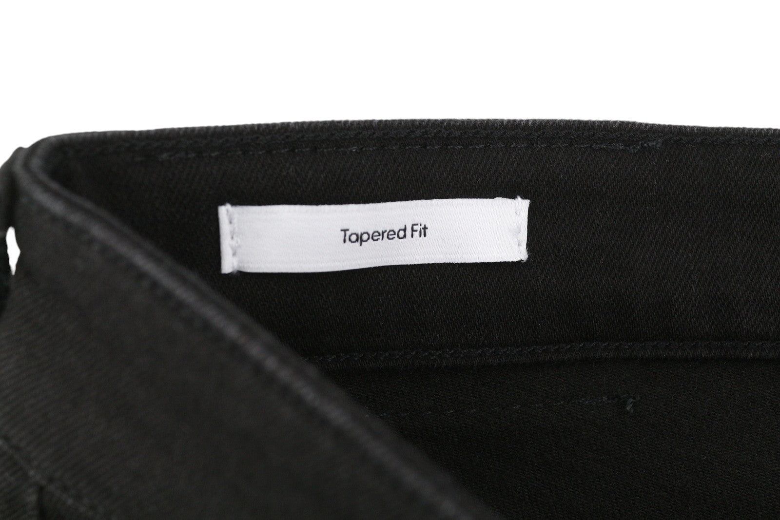 CALVIN KLEIN Tapered Men's Jeans W38/L32 Rinse Black Stretch Denim Zip Fly