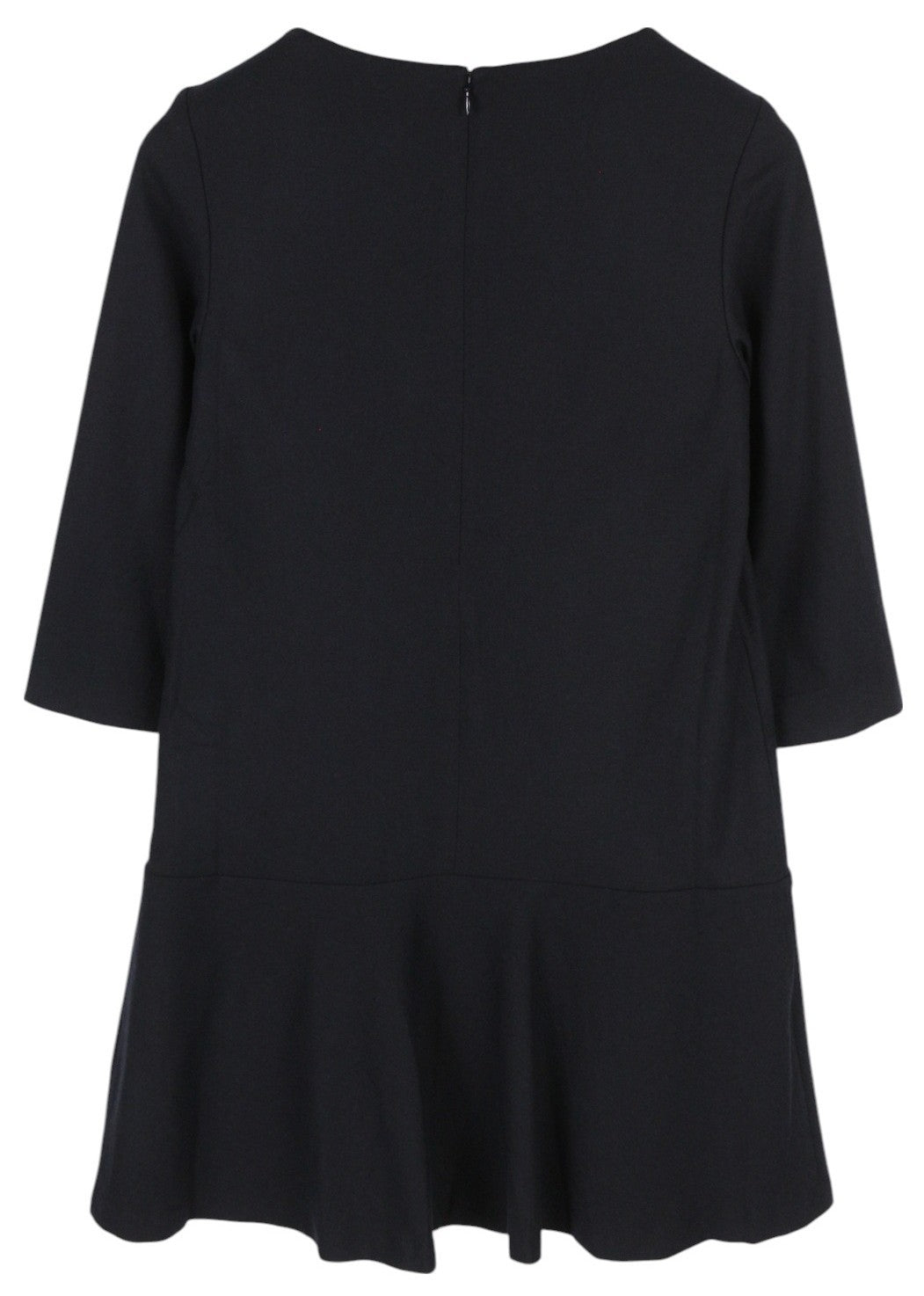 GANT Flannel Flare Women's Dress EU36 Blue Wool Blend 3/4 Sleeve Mini