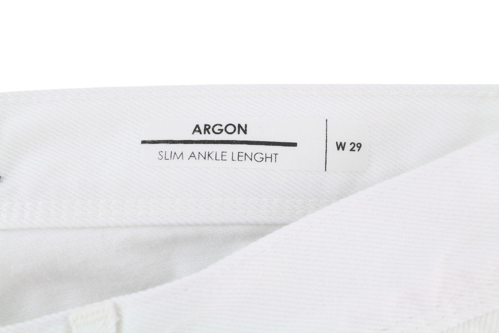 ANTONY MORATO Argon Men's Jeans W29 White Denim Slim Fit Cropped Button Fly