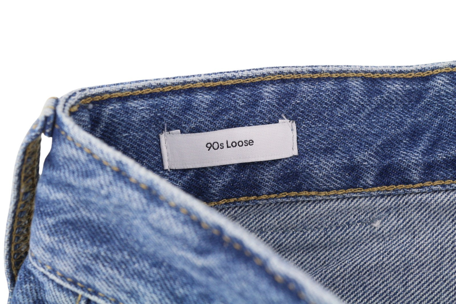 CALVIN KLEIN 90's Loose Cargo Men's Jeans W32 Blue Denim Relaxed Fit Zip Fly