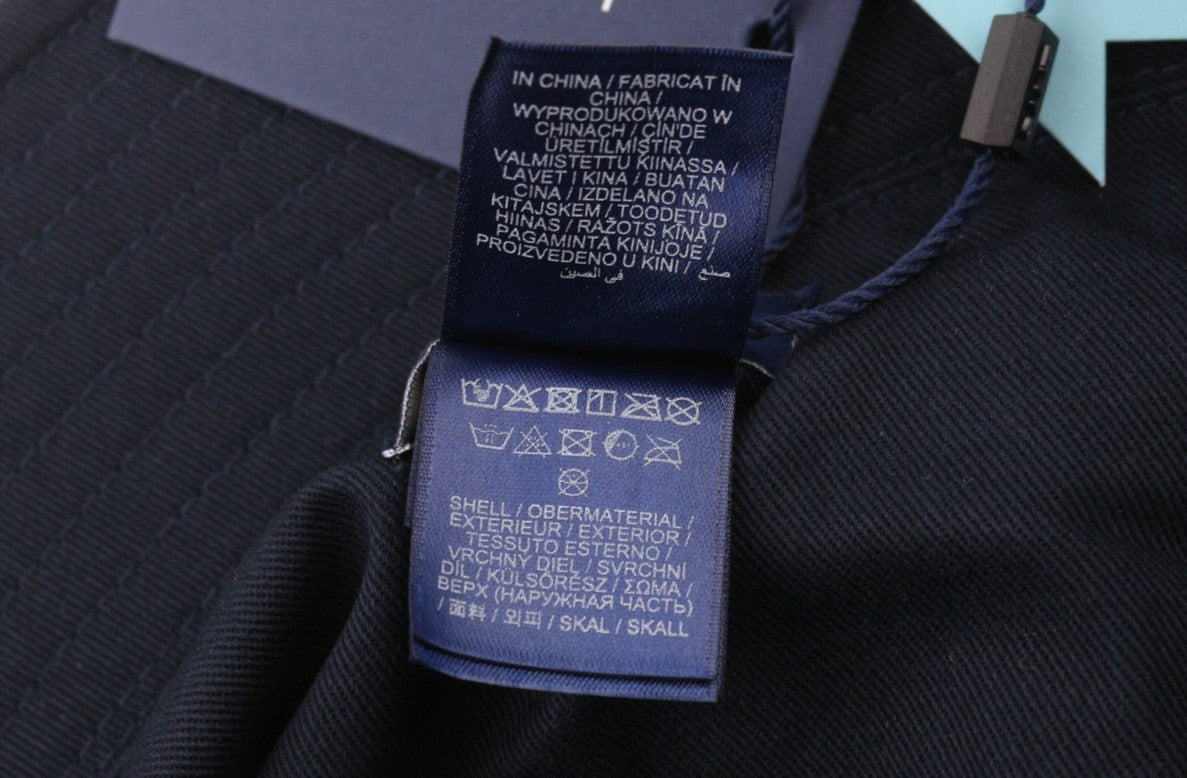 GANT Retro Shield Bucket Men Hat S/M Evening Blue Embroidered Logo