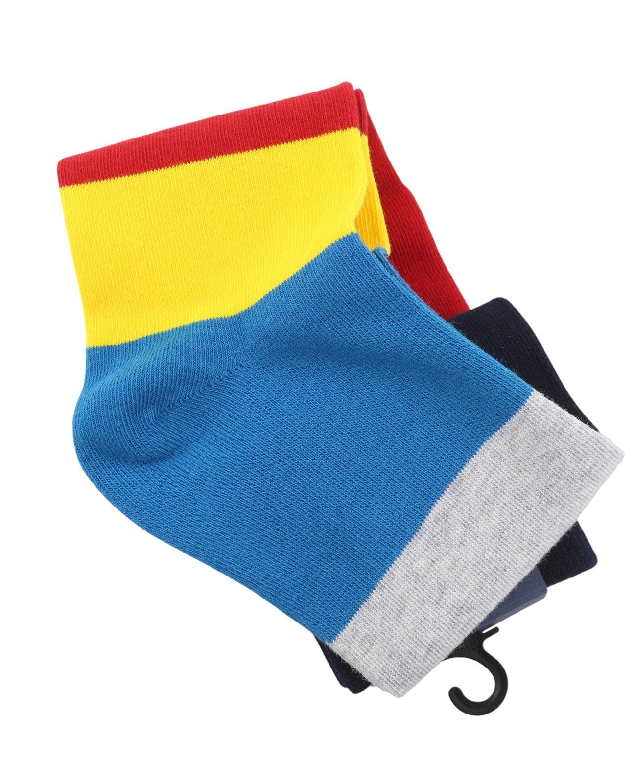 GANT Color Block 1-Pack Men Socks OS Dark Teal Striped Cotton Blend Stretch
