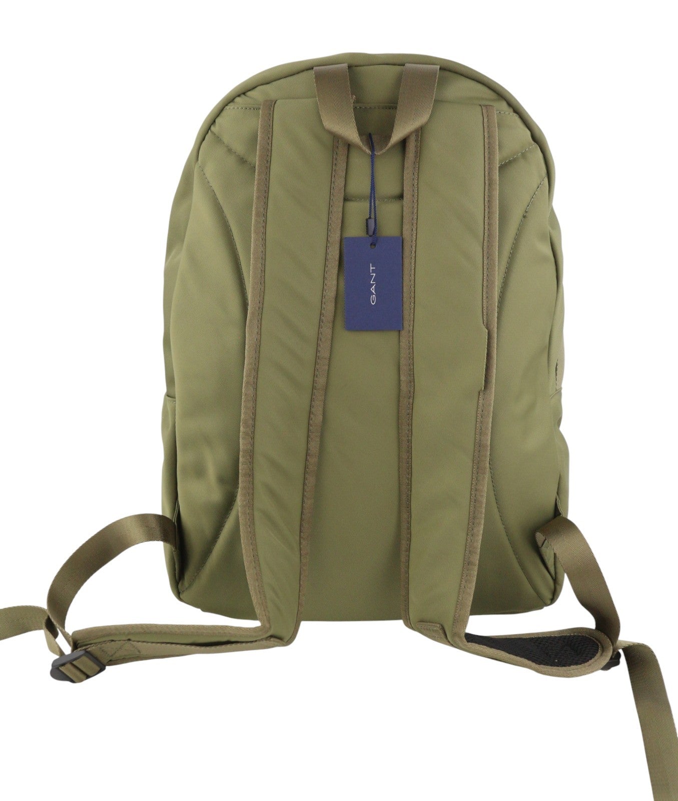 GANT Retro Shield Backpack Men Bag OS Utility Green Front Logo Adjustable Straps