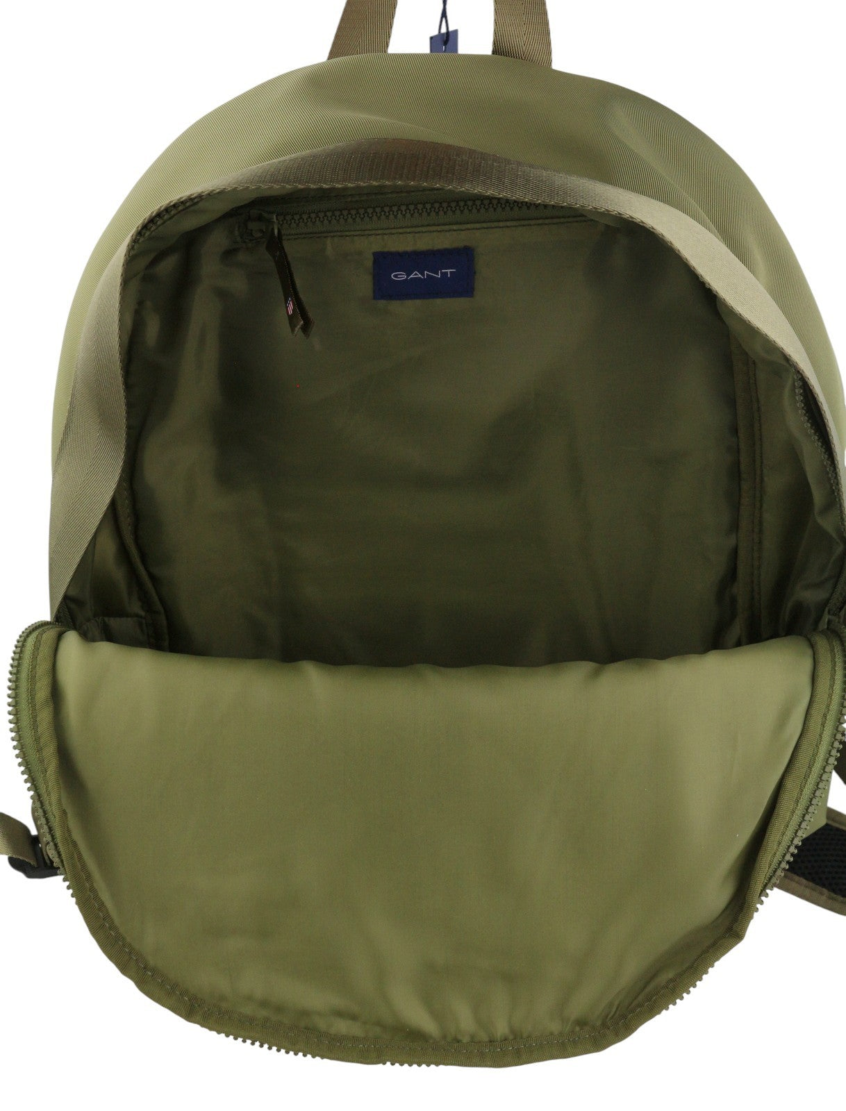 GANT Retro Shield Backpack Men Bag OS Utility Green Front Logo Adjustable Straps
