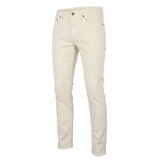 GANT Hayes Desert Men Trousers W34/L34 Caulk White Slim Mid Waist Zip Fly