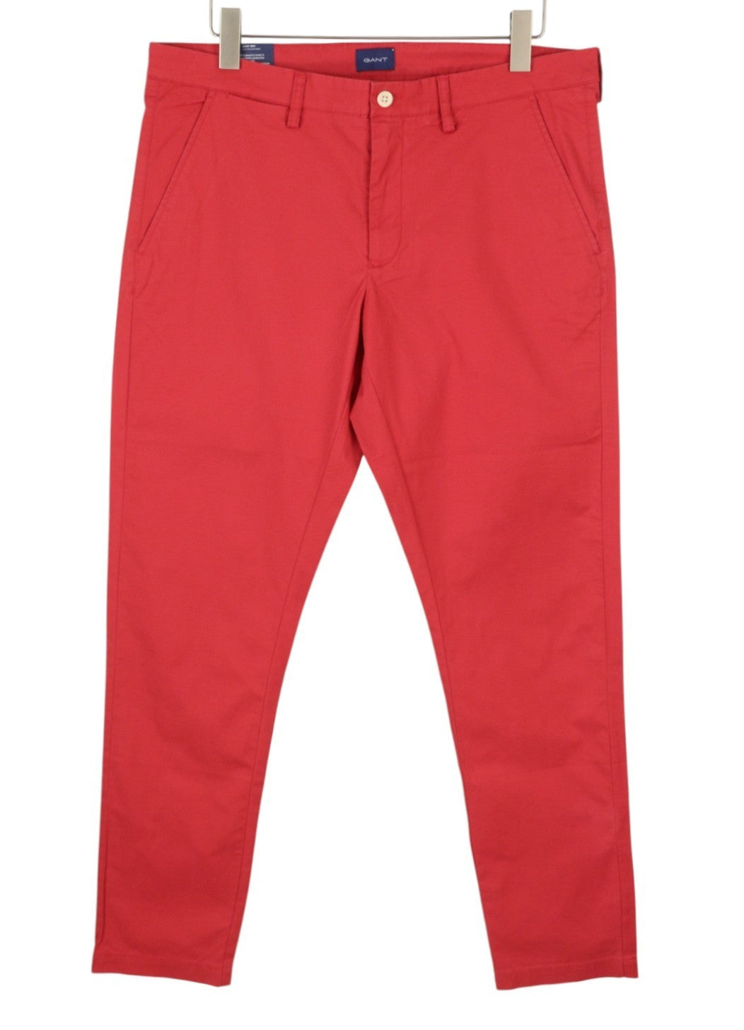 GANT Hallden Sunfaded Chinos Men Trousers W36/L34 Cardinal Red Slim Mid Rise