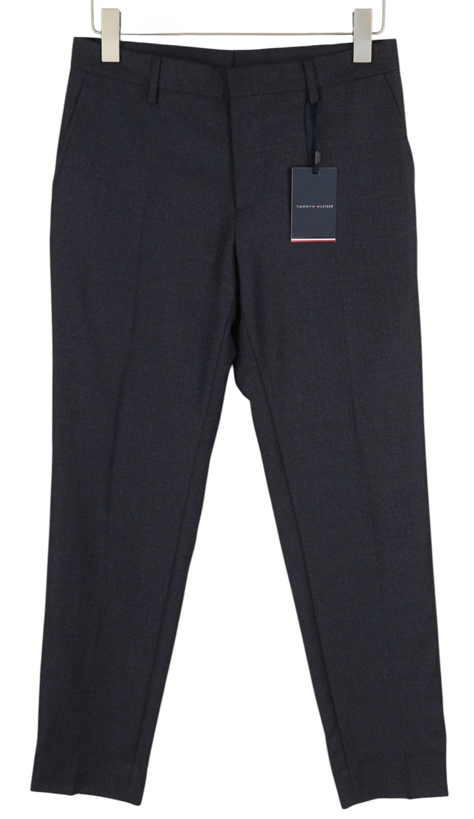 TOMMY HILFIGER x Lardini Men Trousers W31 Blue Cashmere Blend Slim Fit RRP179