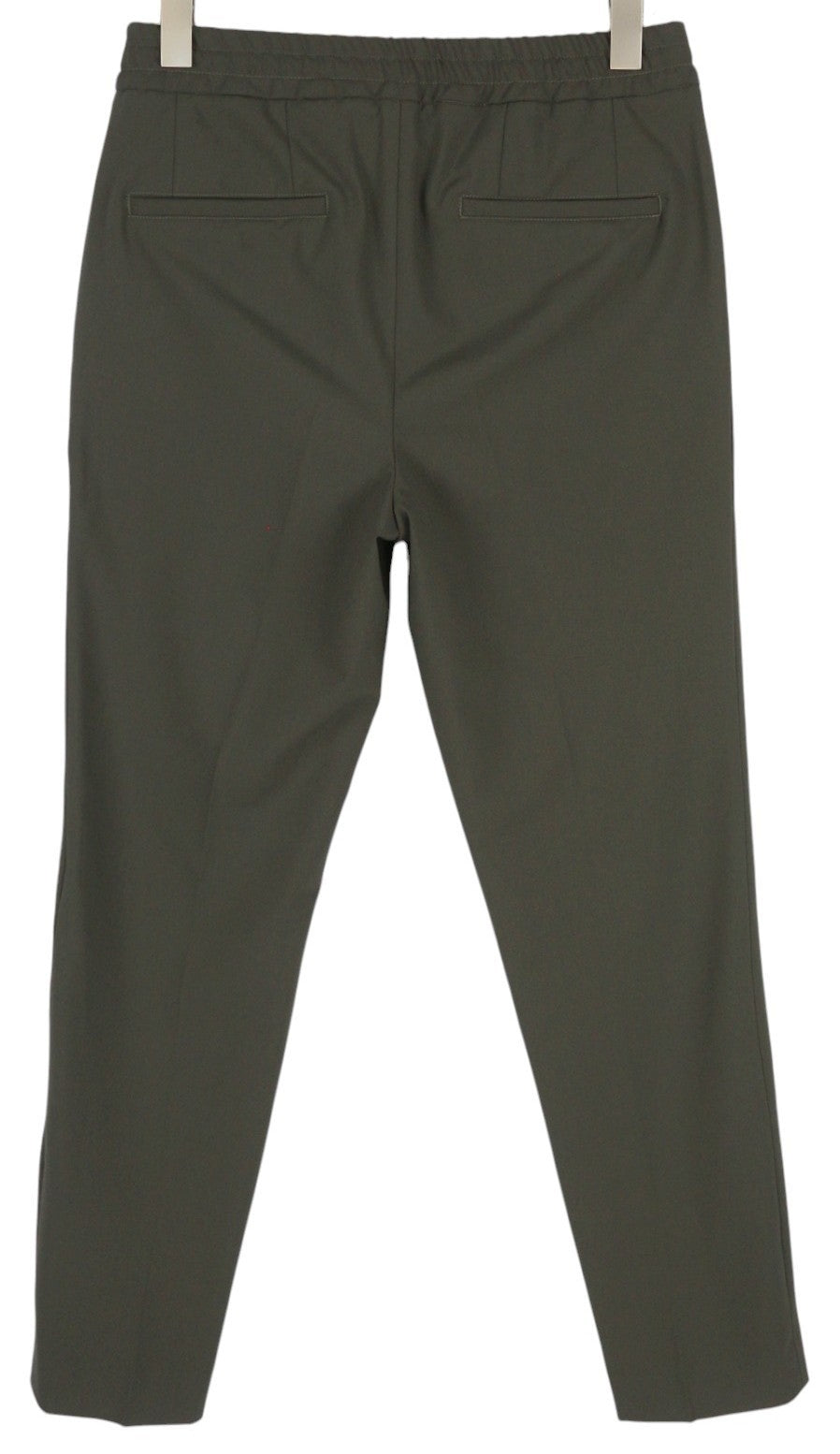 TOMMY HILFIGER THFlex Men Trousers W31 Khaki Pleated Slim Elastic Waist