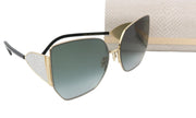 JIMMY CHOO River/S Women Sunglasses OS Gold Tone Butterfly Tinted Frame RRP385