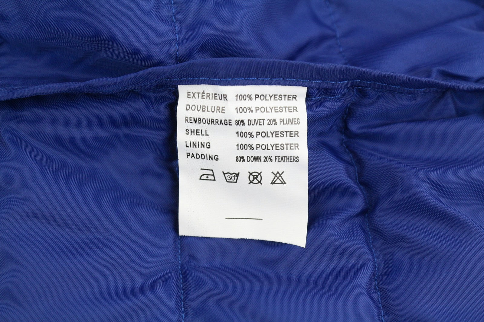 TED LAPIDUS Men Jacket M Blue Down Filled Quilted High Neck Full Zip Puffer