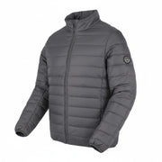 TED LAPIDUS Men Jacket S Grey Down Filled Quilted High Neck Full Zip Puffer
