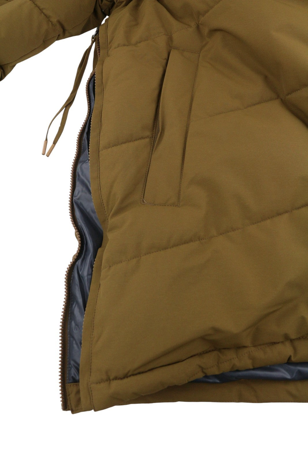 ICEPEAK Alabaster Men Jacket EU48 S/M Brown Plaid Padded Hooded Quilted Anorak